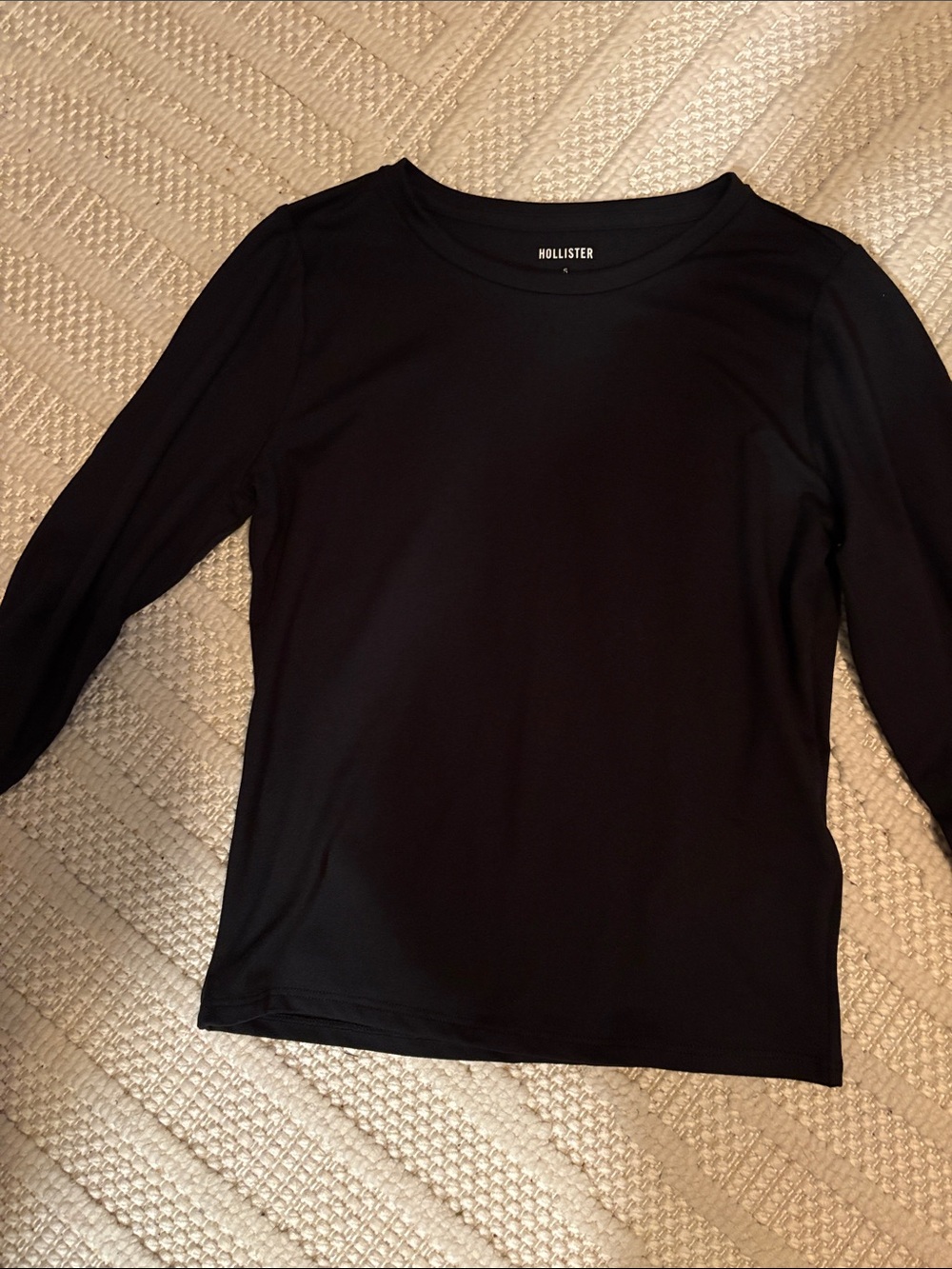Hollister Black Long Sleeve Crew Top
